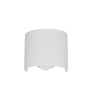 Kinkiety zewnętrzne - Italux Ortelo Zewnętrzna Ścienna Biały piaskowany IP54 2xLED 2W 3000K OWL-6650-1-WH-3K - product 1