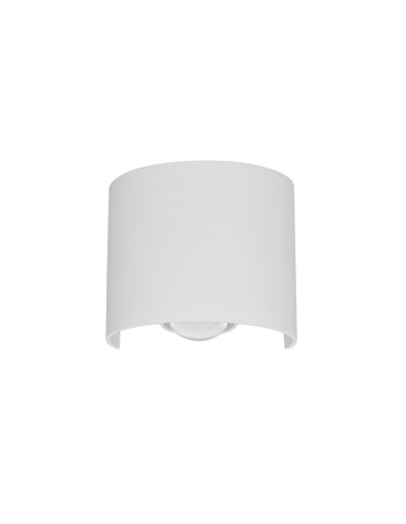 Italux Ortelo Zewnętrzna Ścienna Biały piaskowany IP54 2xLED 2W 3000K OWL-6650-1-WH-3K