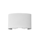 Kinkiety zewnętrzne - Italux Ortelo Zewnętrzna Ścienna Biały piaskowany IP54 4xLED 4W 3000K OWL-6650-2-WH-3K - product 1