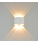 Kinkiety zewnętrzne - Italux Ortelo Zewnętrzna Ścienna Biały piaskowany IP54 4xLED 4W 3000K OWL-6650-2-WH-3K - product 2