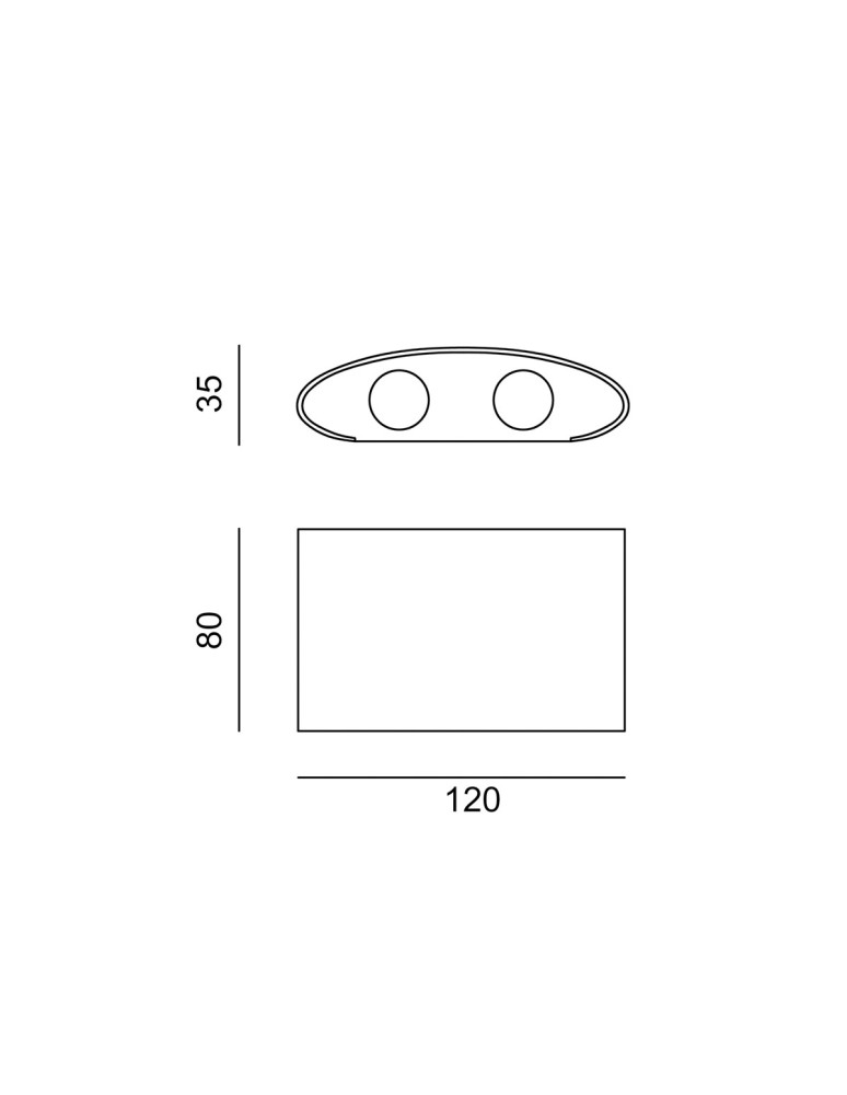 Kinkiety zewnętrzne - Italux Ortelo Zewnętrzna Ścienna Biały piaskowany IP54 4xLED 4W 3000K OWL-6650-2-WH-3K - product kolory-swiatla.pl 3
