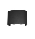 Kinkiety zewnętrzne - Italux Ortelo Zewnętrzna Ścienna Czarny piaskowany IP54 4xLED 4W 3000K OWL-451-2-BL - product 1