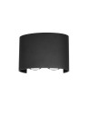 Italux Ortelo Zewnętrzna Ścienna Czarny piaskowany IP54 4xLED 4W 3000K OWL-451-2-BL
