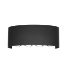 Kinkiety zewnętrzne - Italux Ortelo Zewnętrzna Ścienna Czarny piaskowany IP54 8xLED 8W 3000K OWL-451-4-BL - product 1