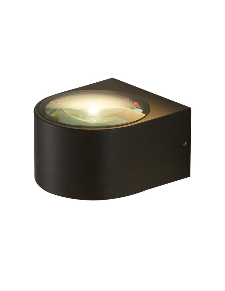 Italux Pesaro 4K Zewnętrzna Ścienna Czarny piaskowany IP54 1xLED 5W 4000K OWL-8081-4K