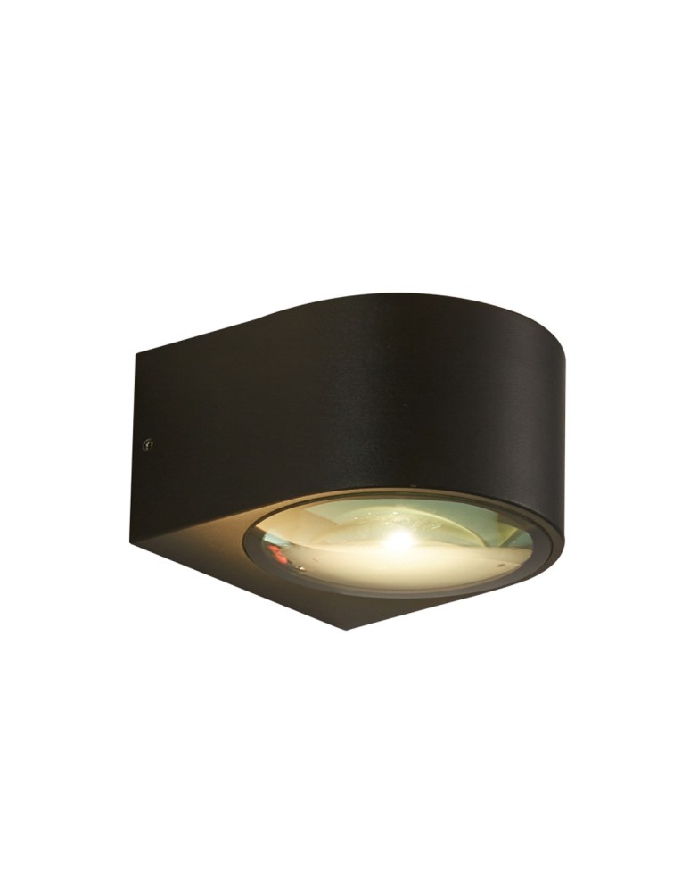 Italux Pesaro 3K Zewnętrzna Ścienna Czarny piaskowany IP54 2xLED 10W 3000K OWL-8082-3K