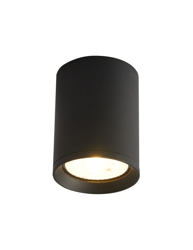 Italux Cervia 4K Zewnętrzna Natynkowa Czarny piaskowany IP54 1xLED 9W 4000K OPN-2003-4K
