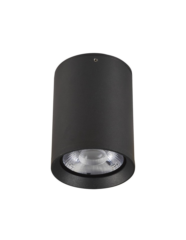 Lampy zewnętrzne sufitowe - Italux Cervia 4K Zewnętrzna Natynkowa Czarny piaskowany IP54 1xLED 9W 4000K OPN-2003-4K - product kolory-swiatla.pl 2