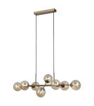 Lampy wiszące kule - Italux Erimida Wisząca Miodowy mosiądz 8xG9 5W PND-2244-8A-HBR - product 1