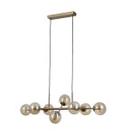 Lampy wiszące kule - Italux Erimida Wisząca Miodowy mosiądz 8xG9 5W PND-2244-8A-HBR - product 2