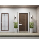 Kinkiety zewnętrzne - Italux Paralel Zewnętrzna Ścienna Czarny piaskowany IP54 1xE27 20W OWL-2613 - product 2