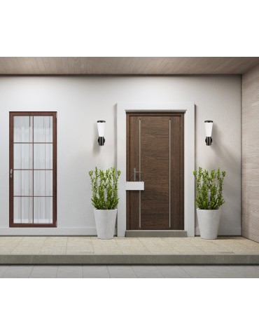 Italux Paralel Zewnętrzna Ścienna Czarny piaskowany IP54 1xE27 20W OWL-2613 - produkt 2