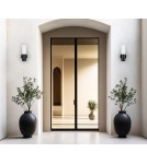 Kinkiety zewnętrzne - Italux Salo Zewnętrzna Ścienna Czarny piaskowany IP54 1xE27 20W OWL-2763 - product 2