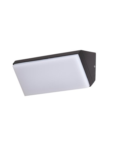 Italux Nave 4K Zewnętrzna Ścienna Czarny piaskowany IP65 1xLED 10W 4000K OWL-7032-4K