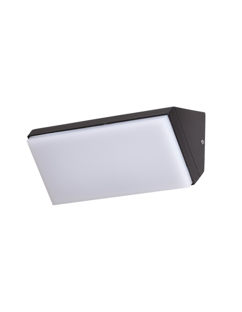 Italux Nave 4K Zewnętrzna Ścienna Czarny piaskowany IP65 1xLED 10W 4000K OWL-7032-4K