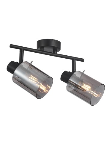 Italux Sardo Reflektor/Spot Czarny, dymiony 2xE14 40W SPL-5581-2-BK-SG
