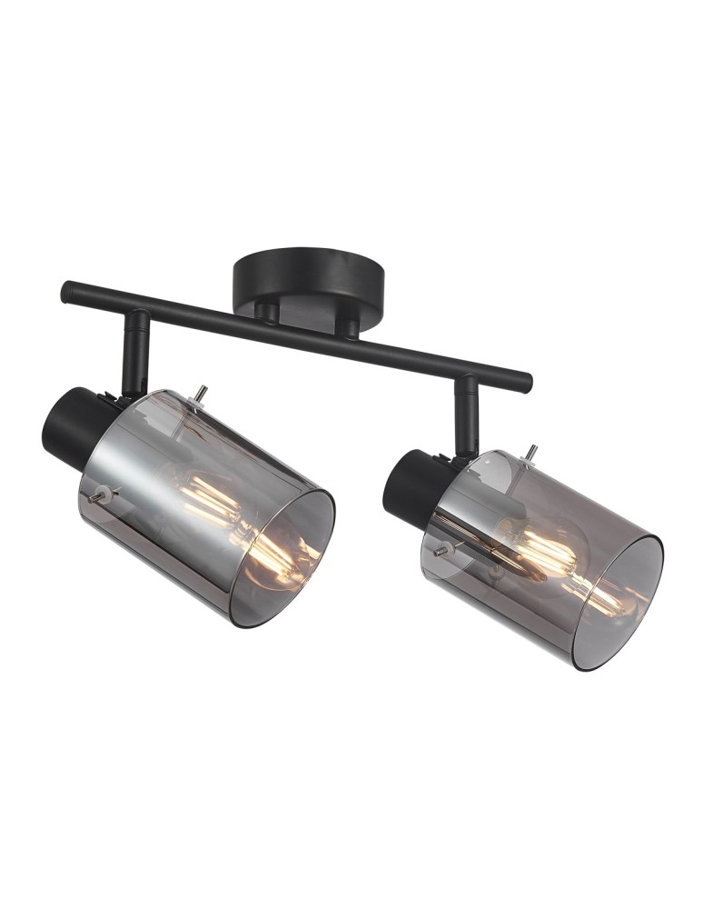 Italux Sardo Reflektor/Spot Czarny, dymiony 2xE14 40W SPL-5581-2-BK-SG