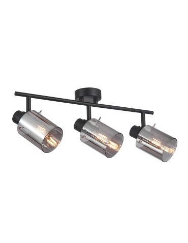 Italux Sardo Reflektor/Spot Czarny, dymiony 3xE14 40W SPL-5581-3-BK-SG