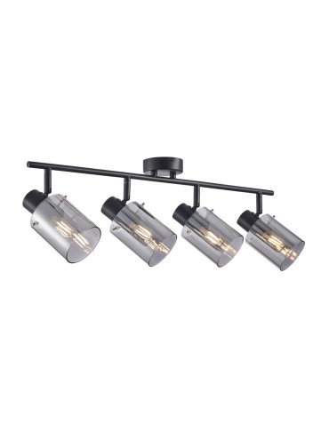Italux Sardo Reflektor/Spot Czarny, dymiony 4xE14 40W SPL-5581-4-BK-SG