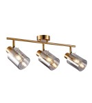 Lampy sufitowe reflektory - Italux Sardo Reflektor/Spot Mosiężny, dymiony 3xE14 40W SPL-5581-3-BRO-SG - product 1