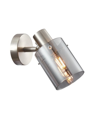 Italux Sardo Kinkiet Srebrny, dymiony 1xE14 40W SPL-5581-1-SC-SG