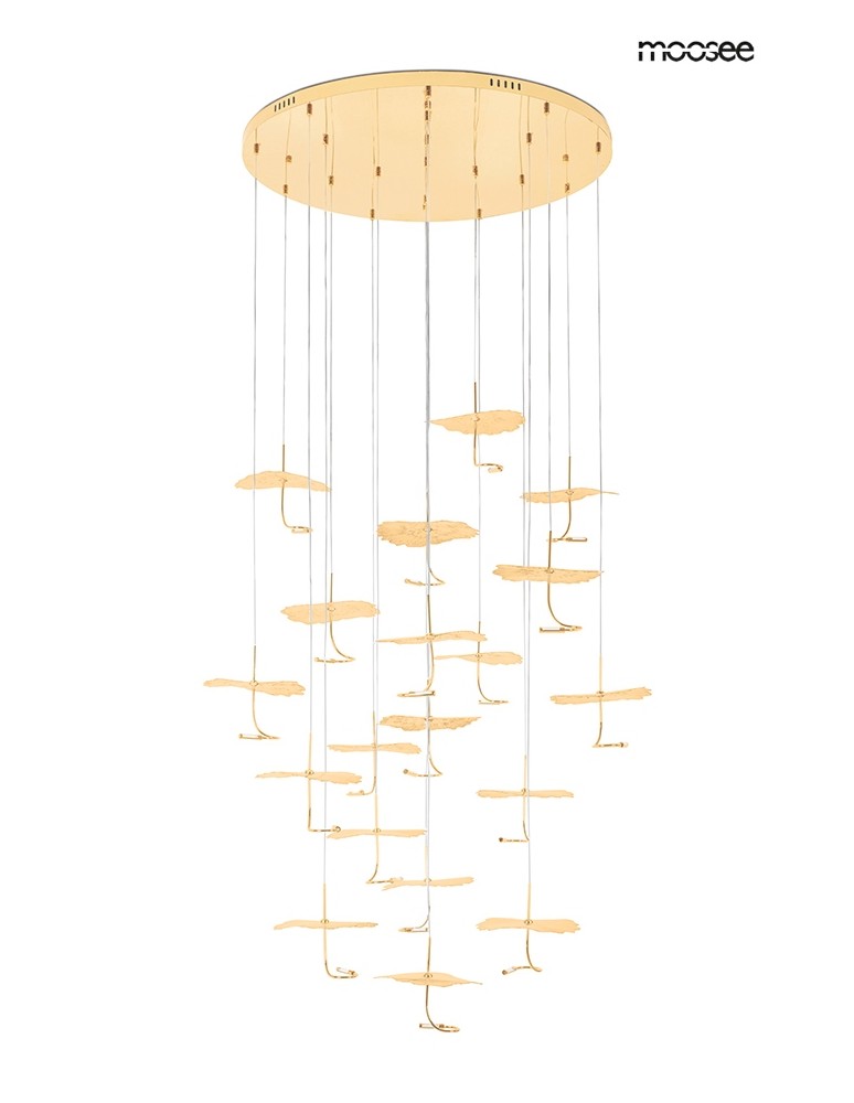 MOOSEE lampa wisząca LEAFS DISC złota (MSE1501100168)