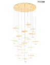 MOOSEE lampa wisząca LEAFS DISC złota (MSE1501100168)