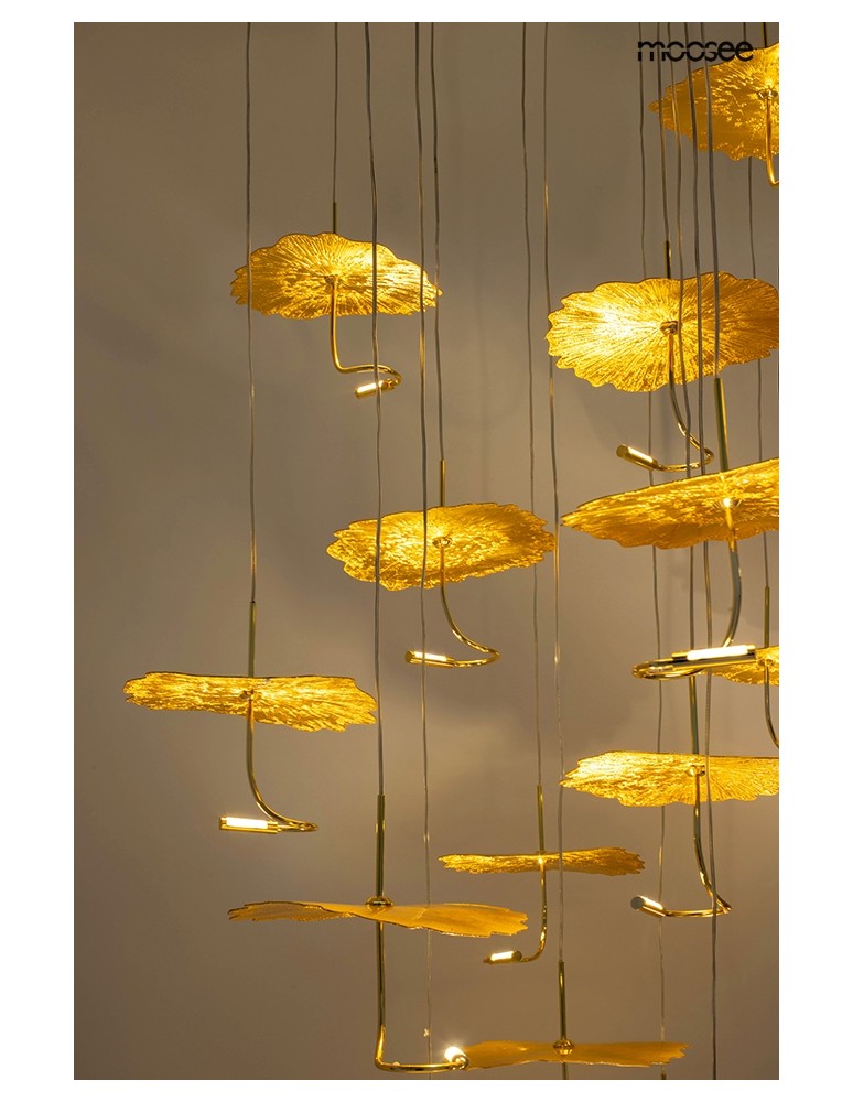 MOOSEE lampa wisząca LEAFS DISC złota (MSE1501100168)