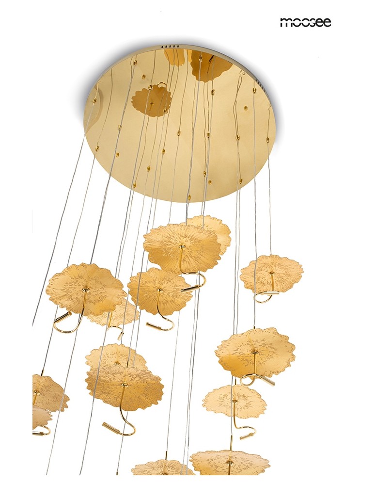 MOOSEE lampa wisząca LEAFS DISC złota (MSE1501100168)