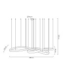 MOOSEE lampa wisząca WAVE 380 chrom (MSE1501100200) MOOSEE lampa wisząca WAVE 380 chrom (MSE1501100200)