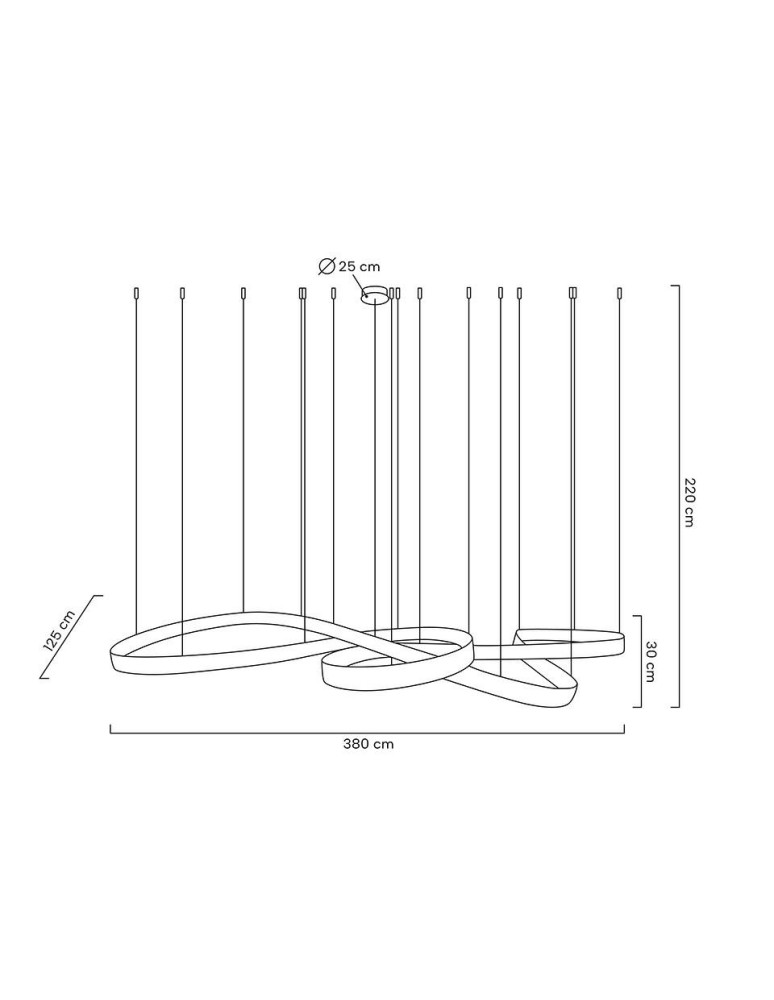 MOOSEE lampa wisząca WAVE 380 chrom (MSE1501100200) MOOSEE lampa wisząca WAVE 380 chrom (MSE1501100200)