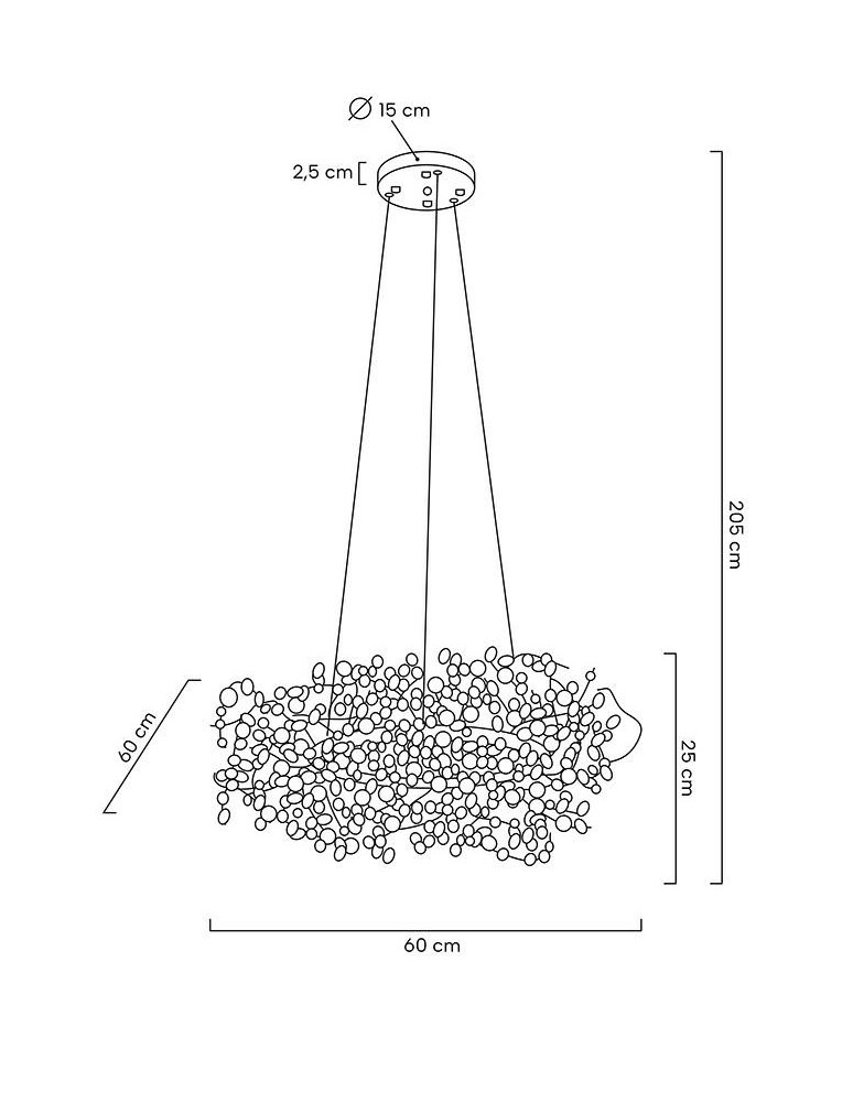 MOOSEE lampa wisząca MONETE 60 chrom (MSE1501100175) MOOSEE lampa wisząca MONETE 60 chrom (MSE1501100175)