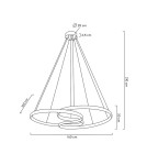 MOOSEE lampa wisząca WAVE 160A chrom (MSE1501100198) MOOSEE lampa wisząca WAVE 160A chrom (MSE1501100198)