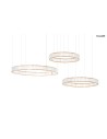 MOOSEE lampa wisząca LIBERTY 3A złota (MSE1501100189) MOOSEE lampa wisząca LIBERTY 3A złota (MSE1501100189)