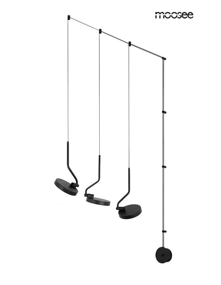 MOOSEE lampa ścienna FLAT 3 czarna (MSE010100385) MOOSEE lampa ścienna FLAT 3 czarna (MSE010100385)