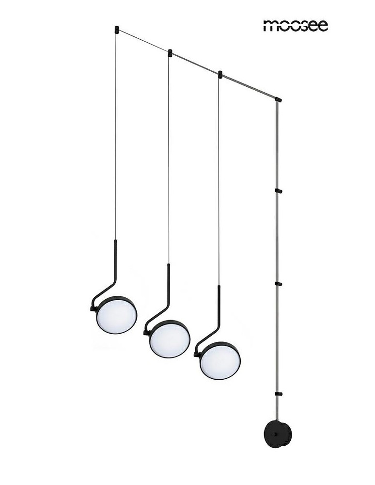 MOOSEE lampa ścienna FLAT 3 czarna (MSE010100385) MOOSEE lampa ścienna FLAT 3 czarna (MSE010100385)