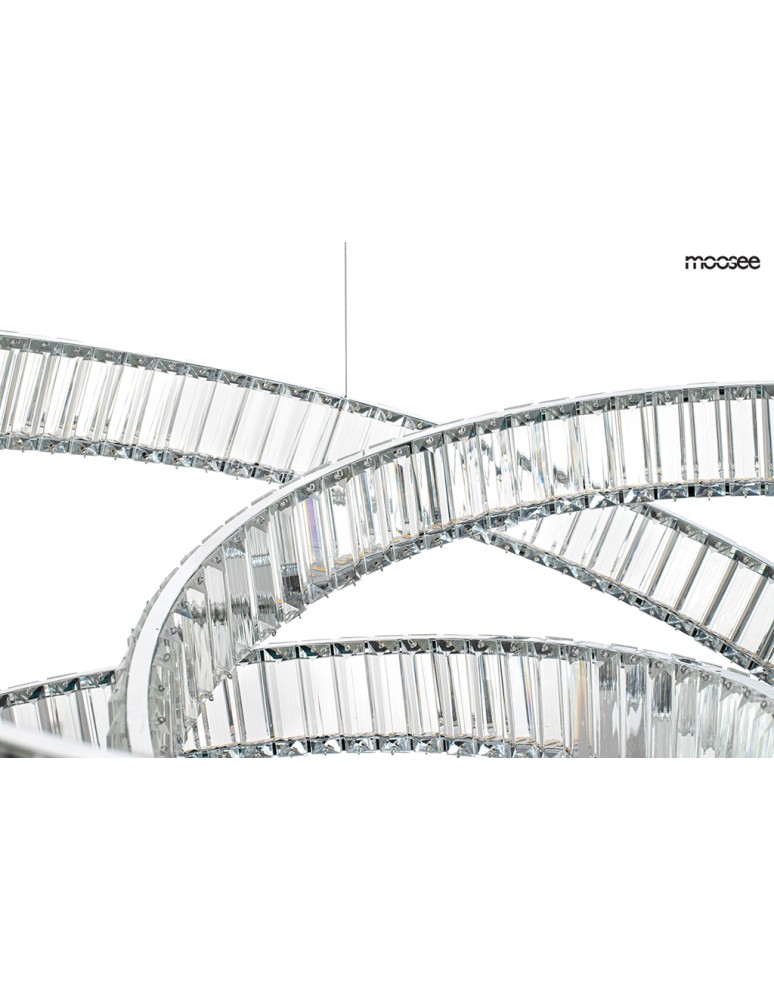 MOOSEE lampa wisząca WAVE 80 chrom (MSE1501100196) MOOSEE lampa wisząca WAVE 80 chrom (MSE1501100196)