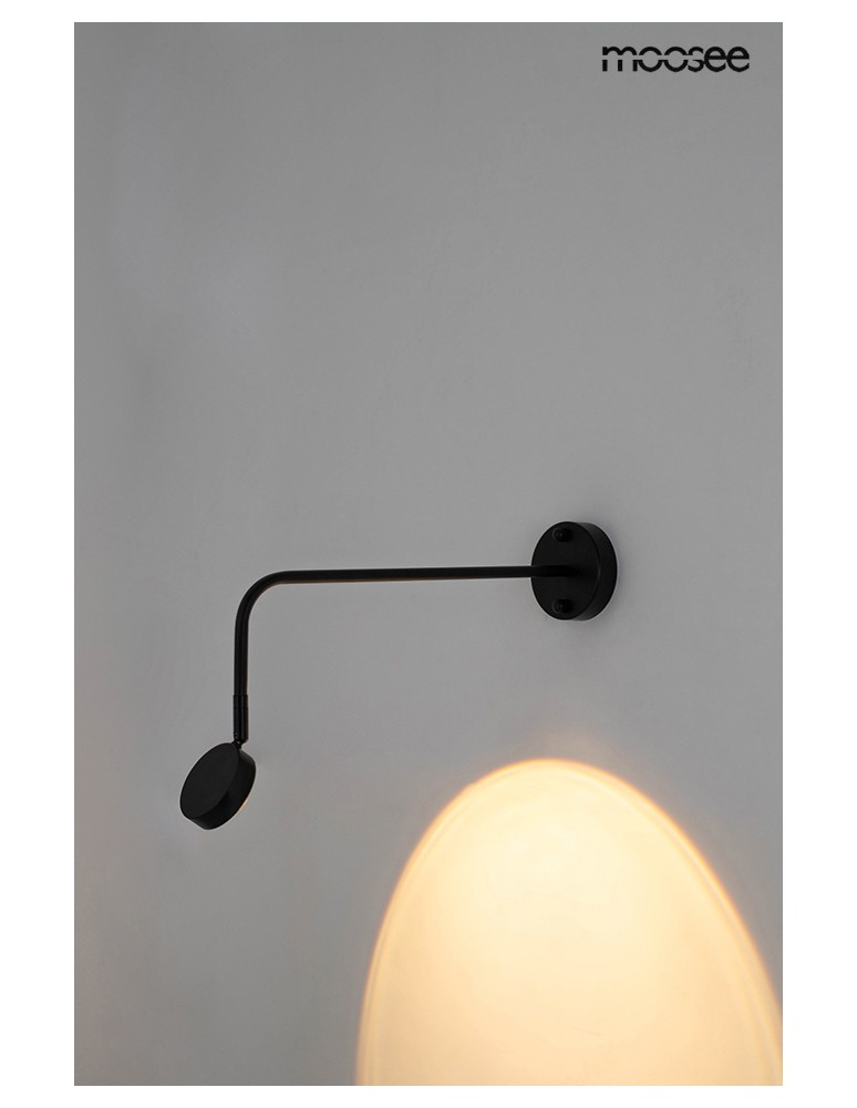 MOOSEE lampa ścienna AXEL czarna (MSE1501100147) MOOSEE lampa ścienna AXEL czarna (MSE1501100147)