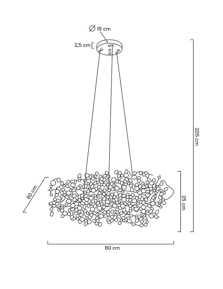 MOOSEE lampa wisząca MONETE 80 chrom (MSE1501100177) MOOSEE lampa wisząca MONETE 80 chrom (MSE1501100177)