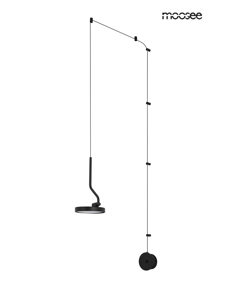 MOOSEE lampa ścienna FLAT czarna (MSE010100384) MOOSEE lampa ścienna FLAT czarna (MSE010100384)