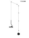 MOOSEE lampa ścienna FLAT czarna (MSE010100384)