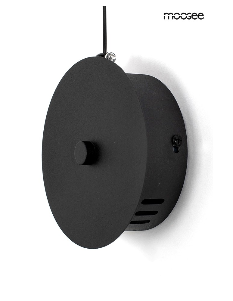 MOOSEE lampa ścienna FLAT czarna (MSE010100384) MOOSEE lampa ścienna FLAT czarna (MSE010100384)