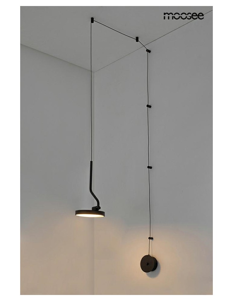MOOSEE lampa ścienna FLAT czarna (MSE010100384) MOOSEE lampa ścienna FLAT czarna (MSE010100384)