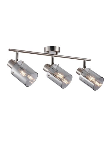Italux Sardo Reflektor/Spot Srebrny, dymiony 3xE14 40W SPL-5581-3-SC-SG