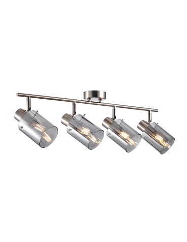 Italux Sardo Reflektor/Spot Srebrny, dymiony 4xE14 40W SPL-5581-4-SC-SG