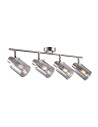 Italux Sardo Reflektor/Spot Srebrny, dymiony 4xE14 40W SPL-5581-4-SC-SG