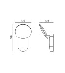 Italux Monti 3K Zewnętrzna Ścienna Czarny piaskowany IP54 1xLED 7W 3000K OWL-6214-3K Italux Monti 3K Zewnętrzna Ścienna Czarny piaskowany IP54 1xLED 7W 3000K OWL-6214-3K