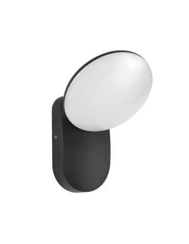 Italux Monti 3K Zewnętrzna Ścienna Czarny piaskowany IP54 1xLED 7W 3000K OWL-6214-3K