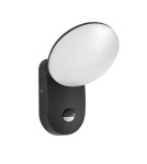 Lampy zewnętrzne z czujnikiem ruchu - Italux Monti 3K D-sensor Zewnętrzna Ścienna Czarny piaskowany IP54 1xLED 7W 3000K OWL-6214-S-3K - product 1
