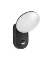 Italux Monti 4K D-sensor Zewnętrzna Ścienna Czarny piaskowany IP54 1xLED 7W 4000K OWL-6214-S-4K